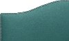 910NBBED-PWLNNLGN Turquoise Nailhead Trim Twin Upholstered Bed-2