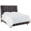 430BEDPPNVOGA Navy Wingback Twin Upholstered Bed-3
