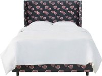 433BEDPPNVOGA Navy Wingback King Size Upholstered Bed-2