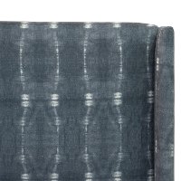 433BEDBLIND Indigo Dyed Wingback King Size Upholstered Bed-2