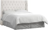 120NB-PWVLVWHT White Tufted Wingback Twin Upholstered Headboard-3