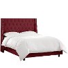 120NBBED-PWVLVBR Berry Tufted Wingback Twin Upholstered Bed-2