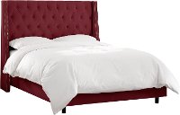 123NBBED-PWVLVBR Berry Tufted Wingback King Size Upholstered Bed-3