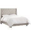 121NBBED-PWVLVLGHGR Gray Tufted Wingback Full Size Upholstered Bed-2