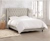 123NBBED-PWVLVLGHGR Gray Tufted Wingback King Size Upholstered Bed