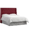 124NB-PWVLVBR Berry Tufted Wingback California King Upholstered Headboard-3