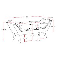 Beige Fabric Bench with Nailhead Trim