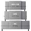 Gray Expandable Full Size, Queen, King Size Headboard-4