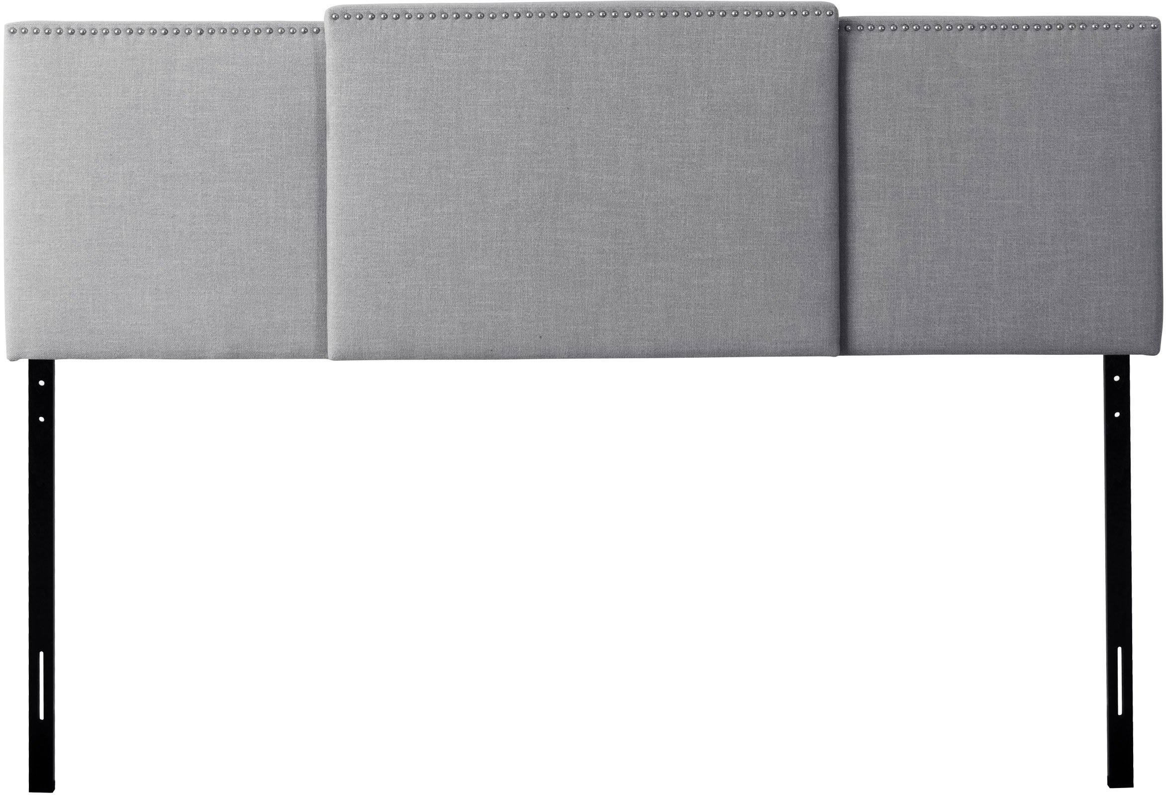 Gray Expandable Full Size, Queen, King Size Headboard-5