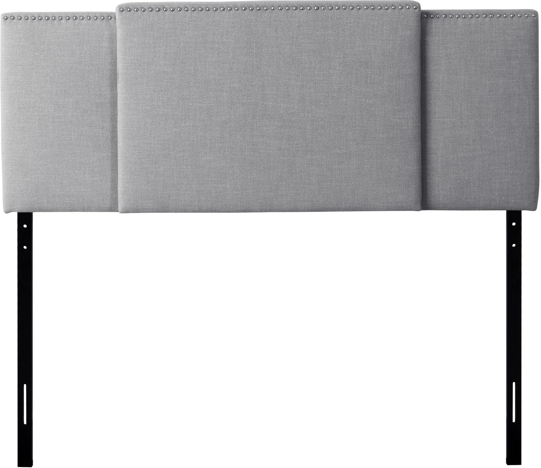Gray Expandable Full Size, Queen, King Size Headboard-8