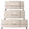 Cream Expandable Full Size, Queen, King Size Headboard-5