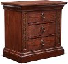 Rustic Traditional Dark Brown Nightstand - Aspen