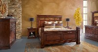 Rustic Traditional Dark Brown Nightstand - Aspen-2