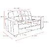 Gray Chenille Fabric Sofa - Club