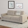 Beige Chenille Fabric Sofa - Club-2