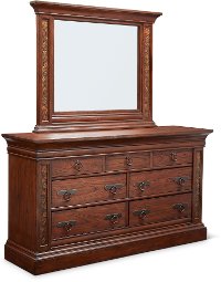 Rustic Traditional Dark Brown Dresser - Aspen