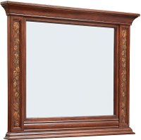 Rustic Traditional Dark Brown Mirror - Aspen