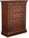 Clearance Rustic Traditional Dark Brown Chest of Drawers - Aspen