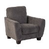 Casual Contemporary Gray Accent Chair - Jazz