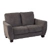 Casual Contemporary Gray Loveseat - Jazz