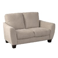 Casual Contemporary Beige Loveseat - Jazz