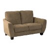 Casual Contemporary Brown Loveseat - Jazz