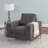Gray Chenille Armchair - Cory