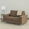 Brown Chenille Loveseat - Cory