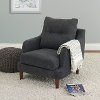 Navy Blue Contemporary Accent Chair - Victoria-2