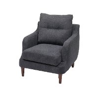 Navy Blue Contemporary Accent Chair - Victoria-4