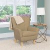 Beige Linen Club Accent Chair - Demi