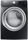 DVE45N5300V Samsung 7.5 cu. ft. Front Load Electric Dryer with Steam - Black Stainless Steel