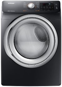 DVE45N5300V Samsung Electric Dryer with Steam Options - 7.5 cu. ft. Black Stainless Steel