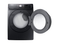 DVE45N5300V Samsung Electric Dryer with Steam Options - 7.5 cu. ft. Black Stainless Steel-2