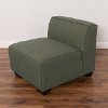 Greenish-Gray Armless Accent Chair - Lida
