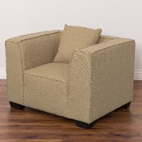 Beige Contemporary Accent Chair - Lida