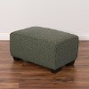 Greenish-Gray Contemporary Ottoman - Lida