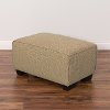 Beige Contemporary Ottoman - Lida