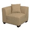 Beige Sectional Corner Wedge Accent Chair - Lida-2