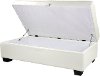 White Bonded Leather Ottoman with Storage - Antonio-3