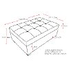 Brown Bonded Leather Ottoman with Storage - Antonio-4