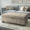 Beige Storage Ottoman - Antonio
