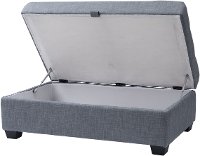 Blue-Gray Storage Ottoman - Antonio-3