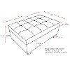 Blue-Gray Storage Ottoman - Antonio-4