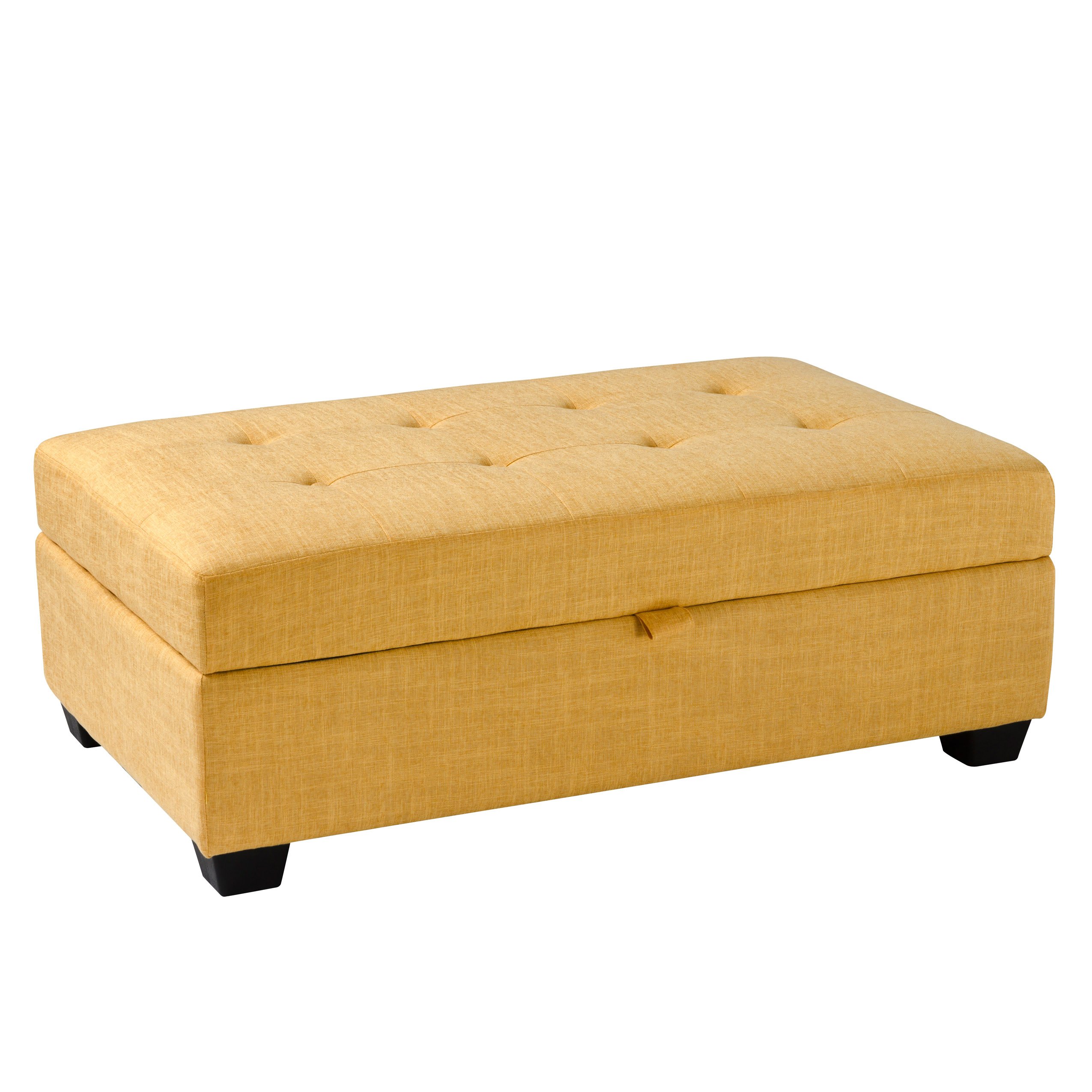 Yellow Storage Ottoman - Antonio-2