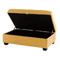 Yellow Storage Ottoman - Antonio-3
