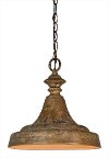 Crusty Gold 1-Light Pendant - Hanson