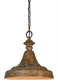 Crusty Gold 1-Light Pendant - Hanson