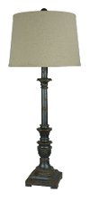 Industrial Aged Metal Buffet Lamp - Rory