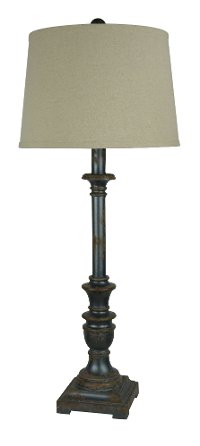 Industrial Aged Metal Buffet Lamp - Rory